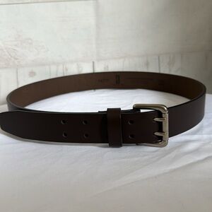 Levi’s Size Large (30-32) Brown Double Prong Genuine Bonded Leather Unisex Belt